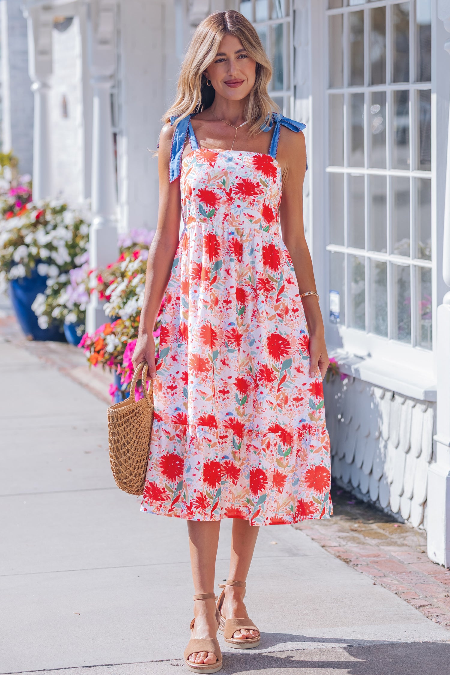 SOUTHERN BELLE FLORAL DRESS