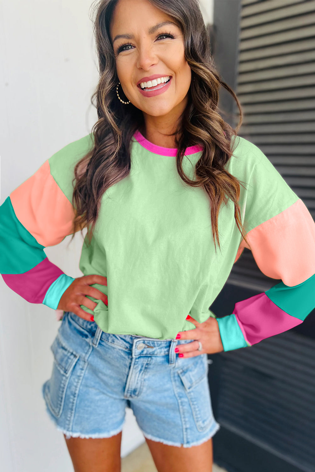 AGAVE COLOR BLOCK TOP