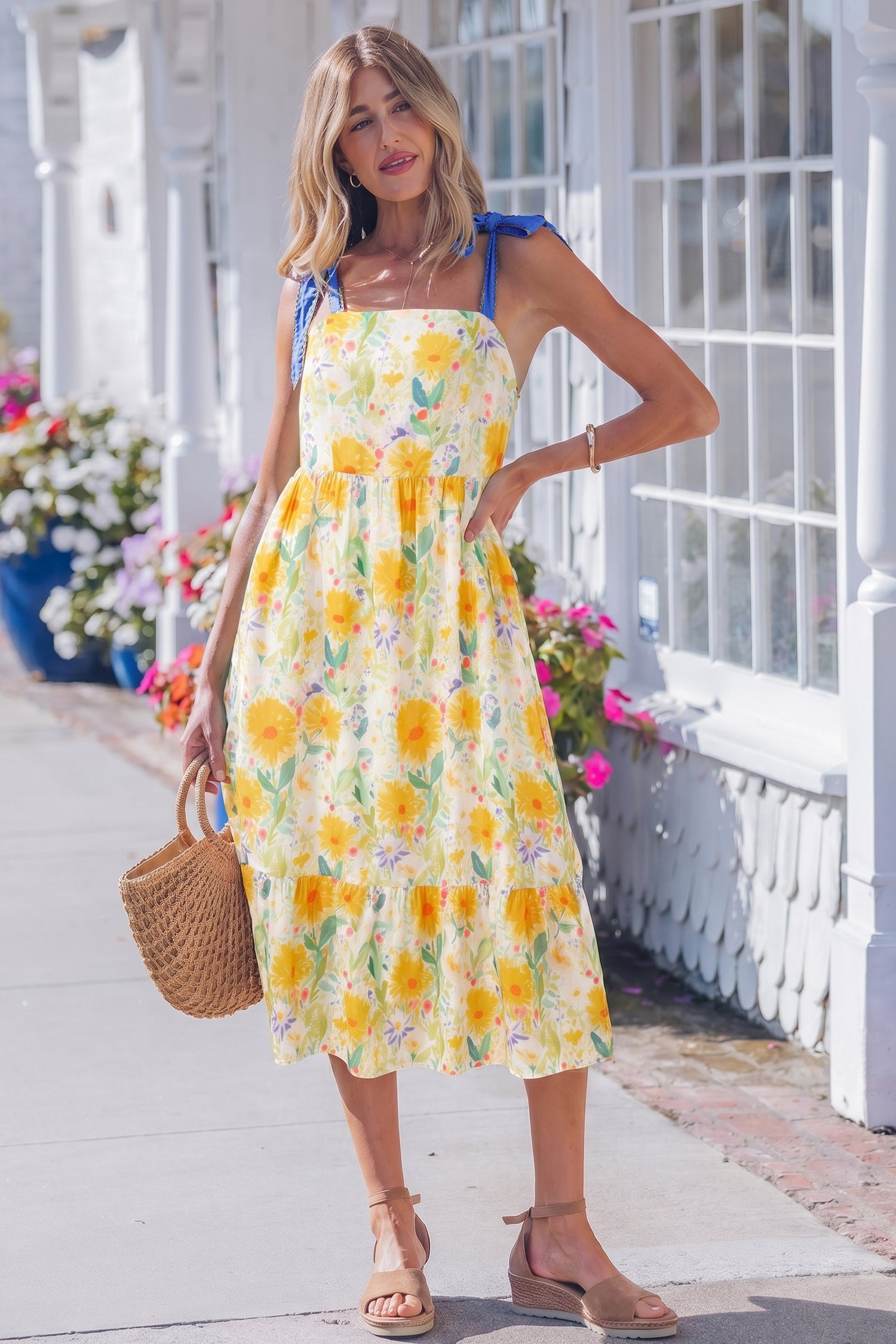 SOUTHERN BELLE FLORAL DRESS