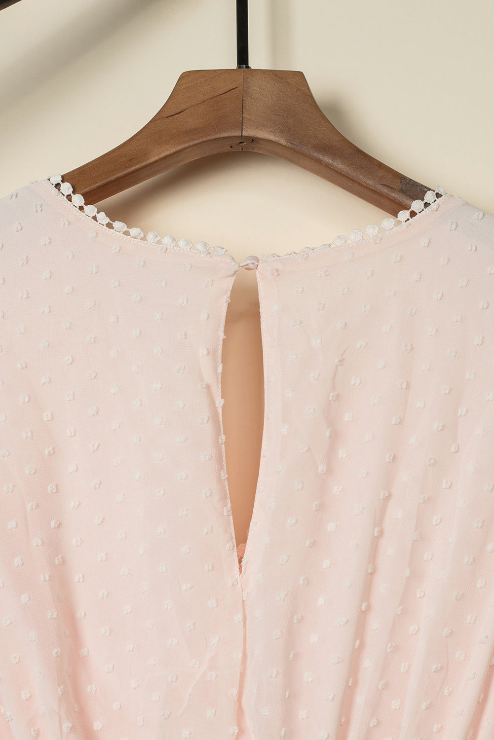 DOT LACE TRIM DRESS