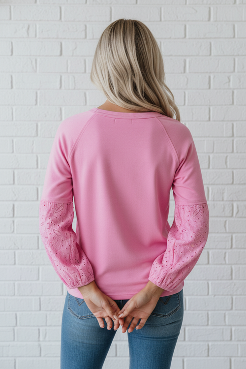ABBY HEART SWEATER TOP