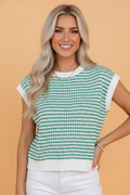 KELLY STRIPE SWEATER TOP