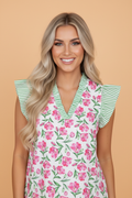 MACARON FLORAL TOP
