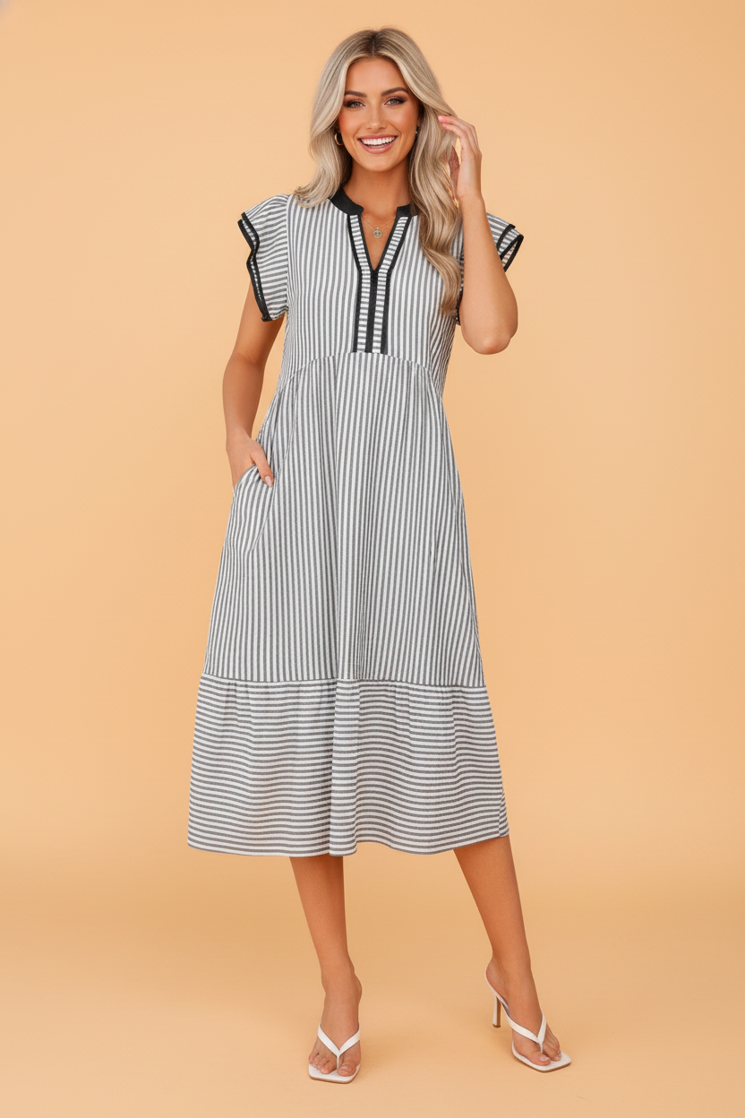POSH GIRL VIBES DRESS