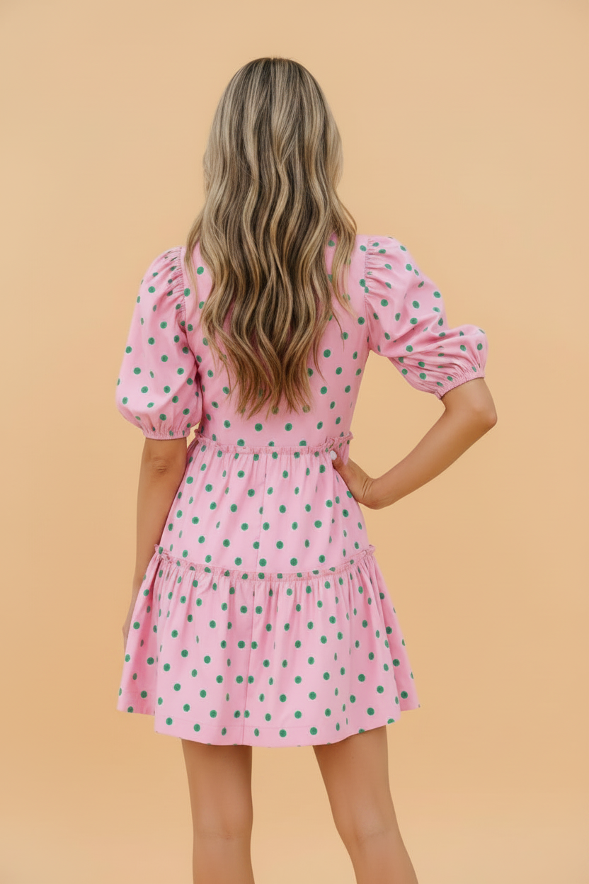 WATERMELON DOT DRESS