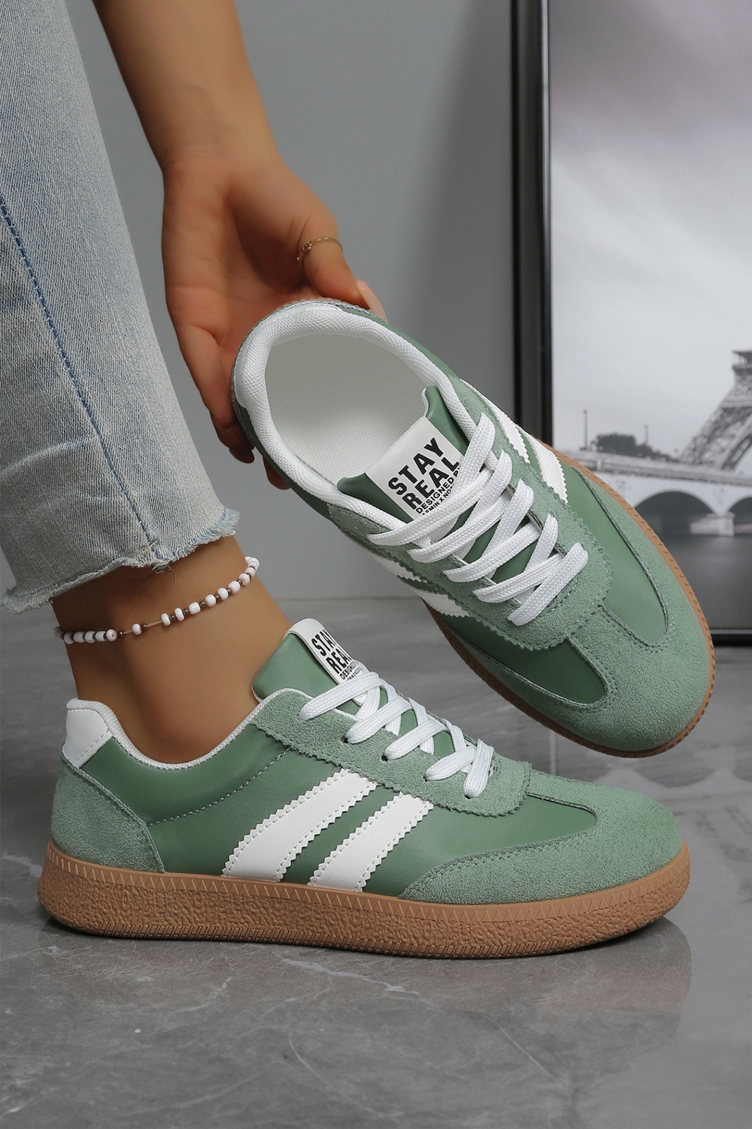 Ashleigh Blue Varsity Sneakers