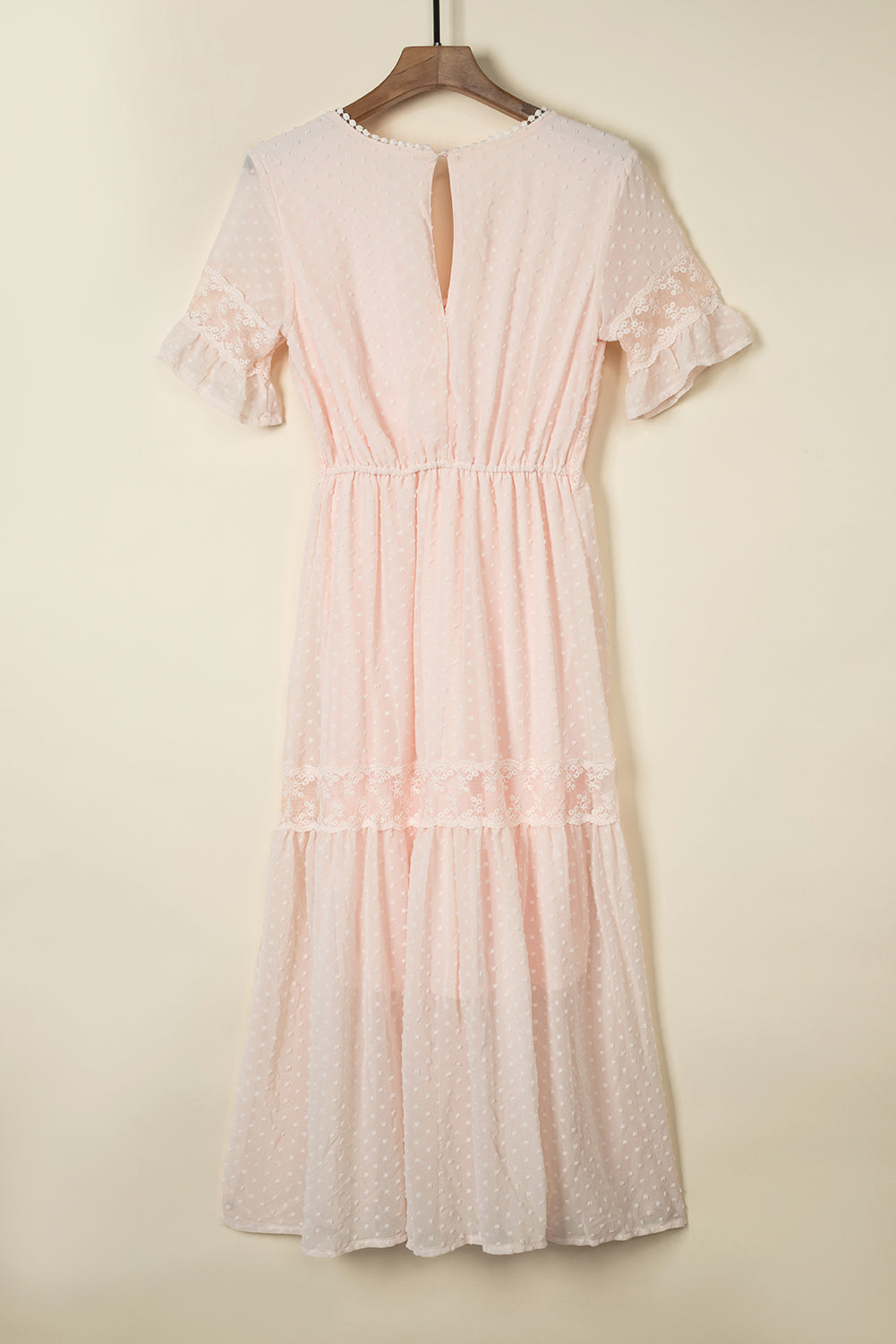 DOT LACE TRIM DRESS
