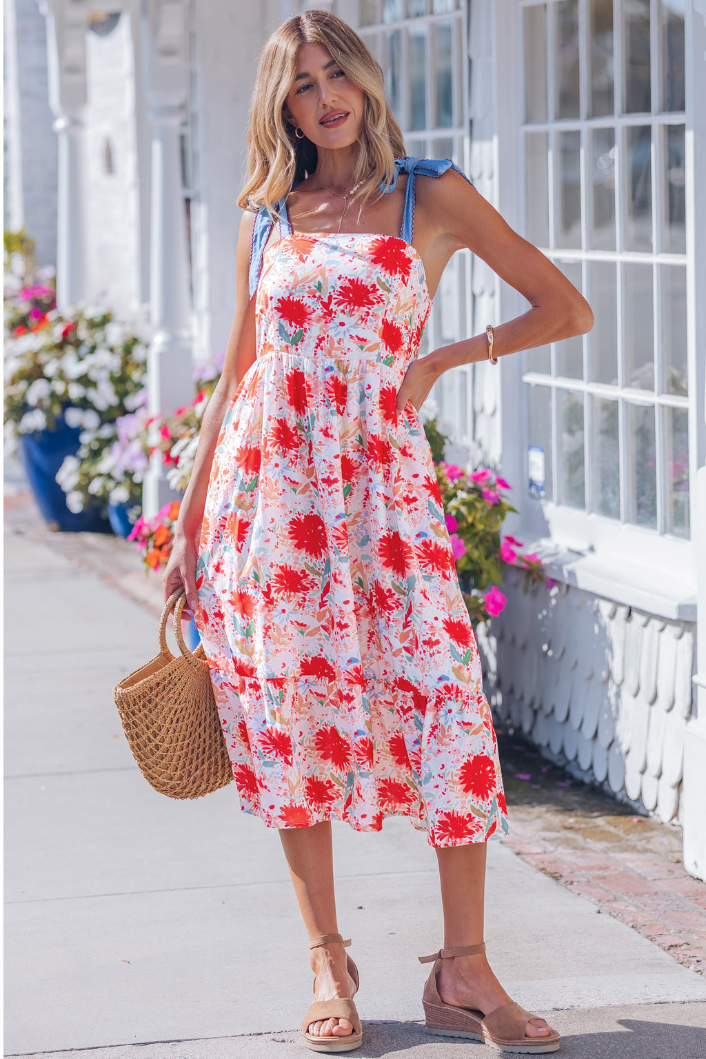 SOUTHERN BELLE FLORAL DRESS