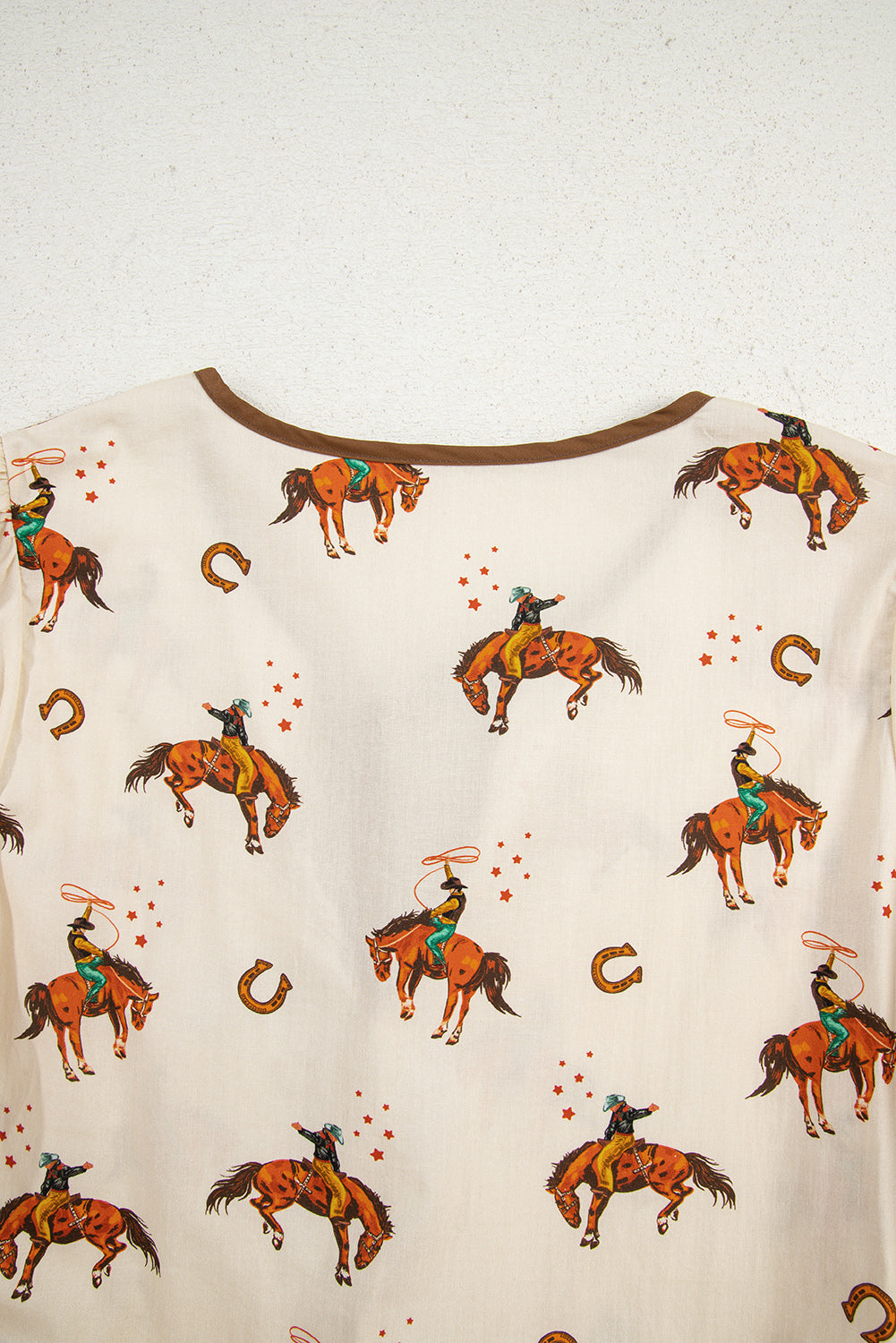 APRICOT COWBOY TOP