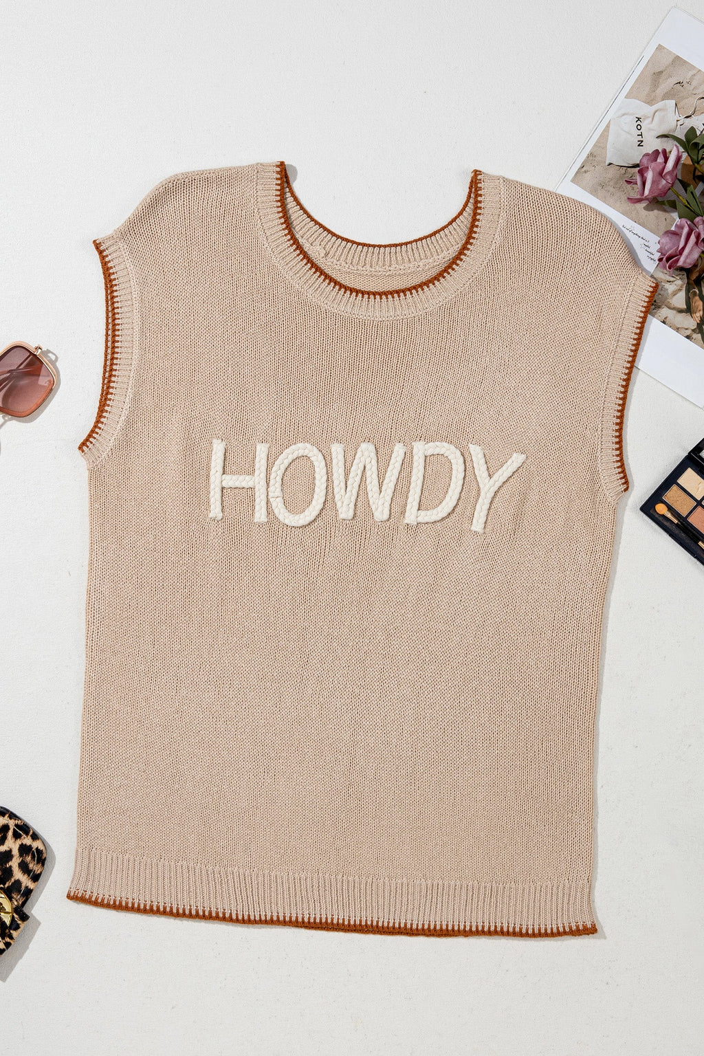 HOWDY CUTE COFFEE TOP