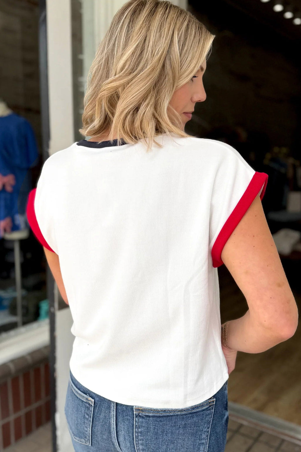 SEQUIN USA TOP