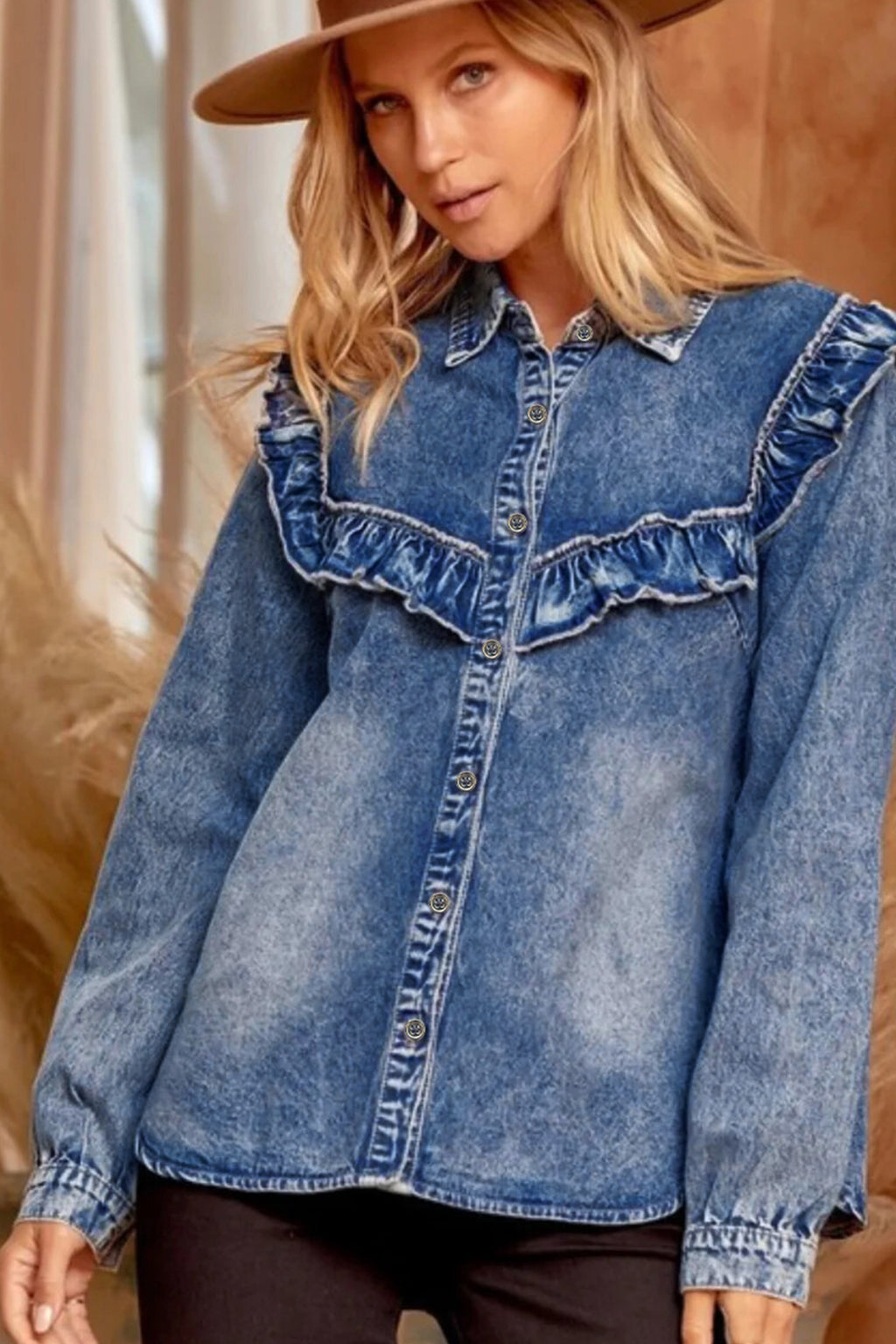 BLUE VINTAGE TOP