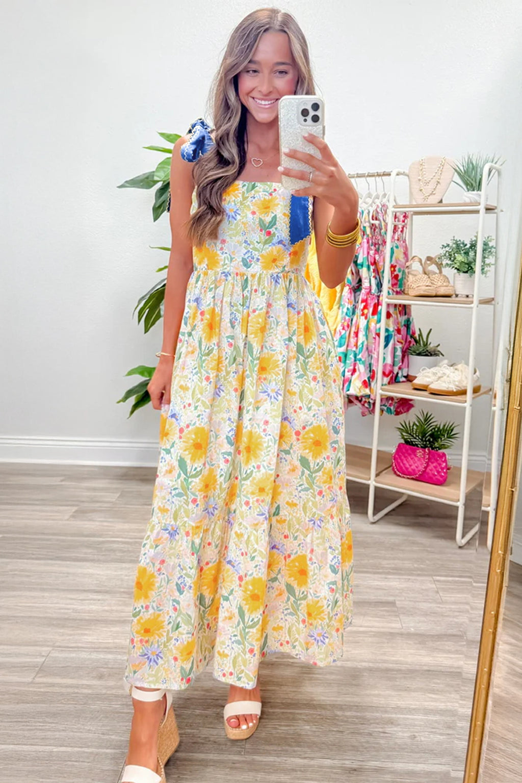 SOUTHERN BELLE FLORAL DRESS