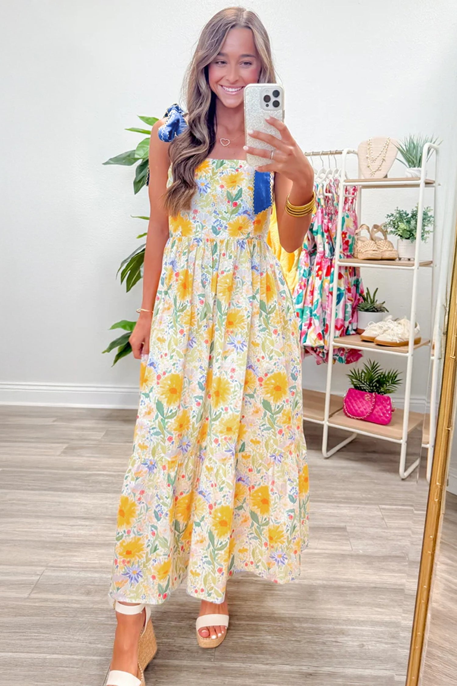 SOUTHERN BELLE FLORAL DRESS