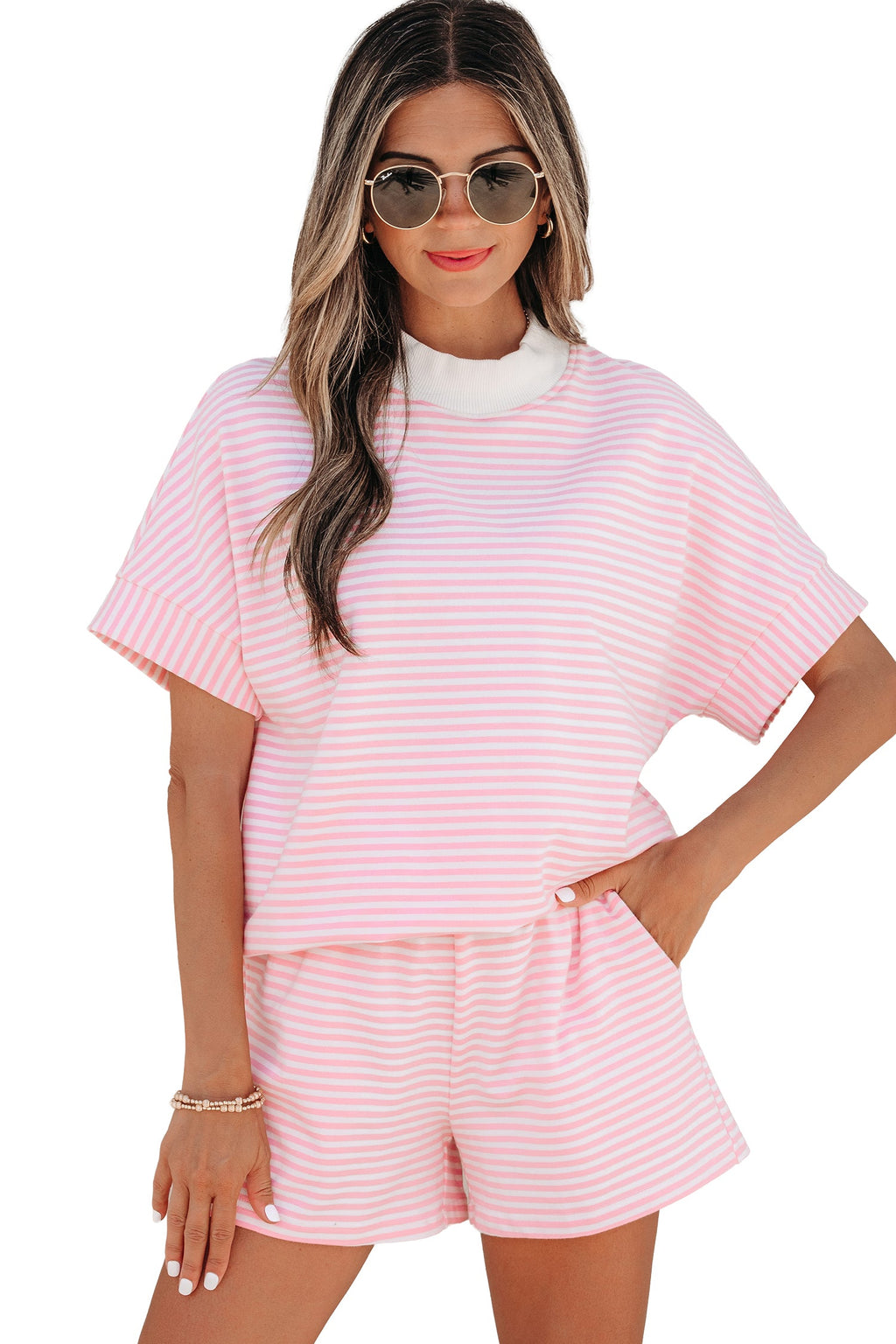 STRIPES & ME SHORT SLEEVE SET