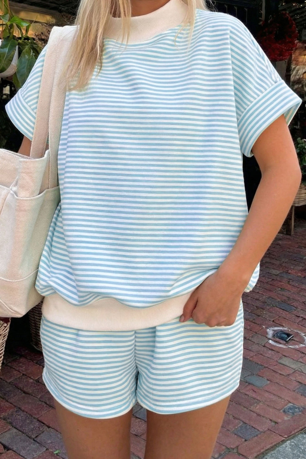 STRIPES & ME SHORT SLEEVE SET