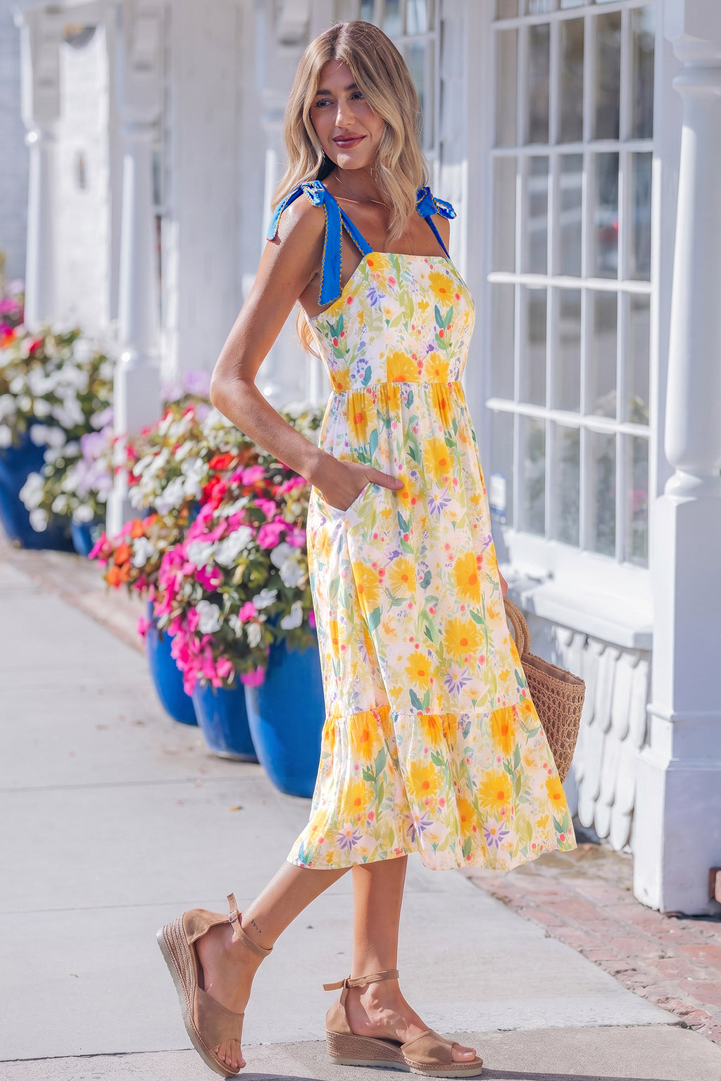 SOUTHERN BELLE FLORAL DRESS