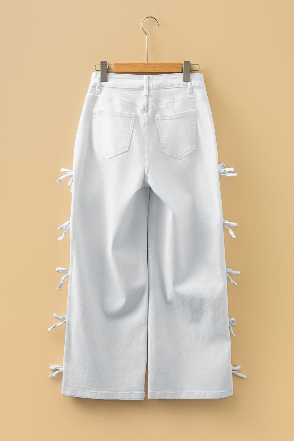WHITE BOW KNOW DENIM
