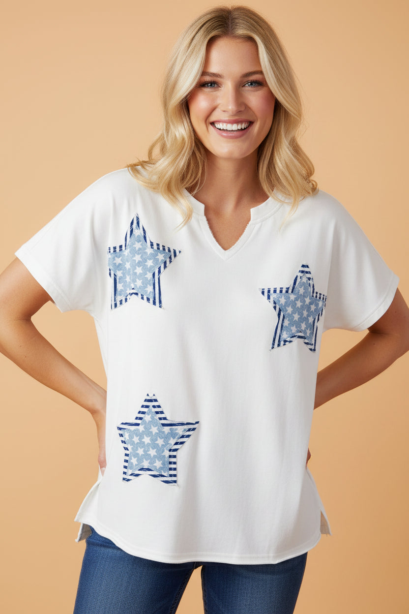 USA PATCH STAR TOP