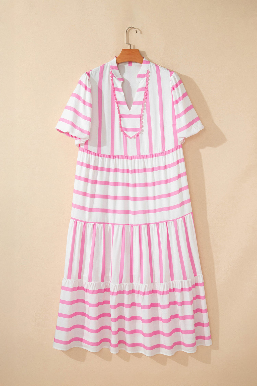 BREEZY PINK BEACH DRESS