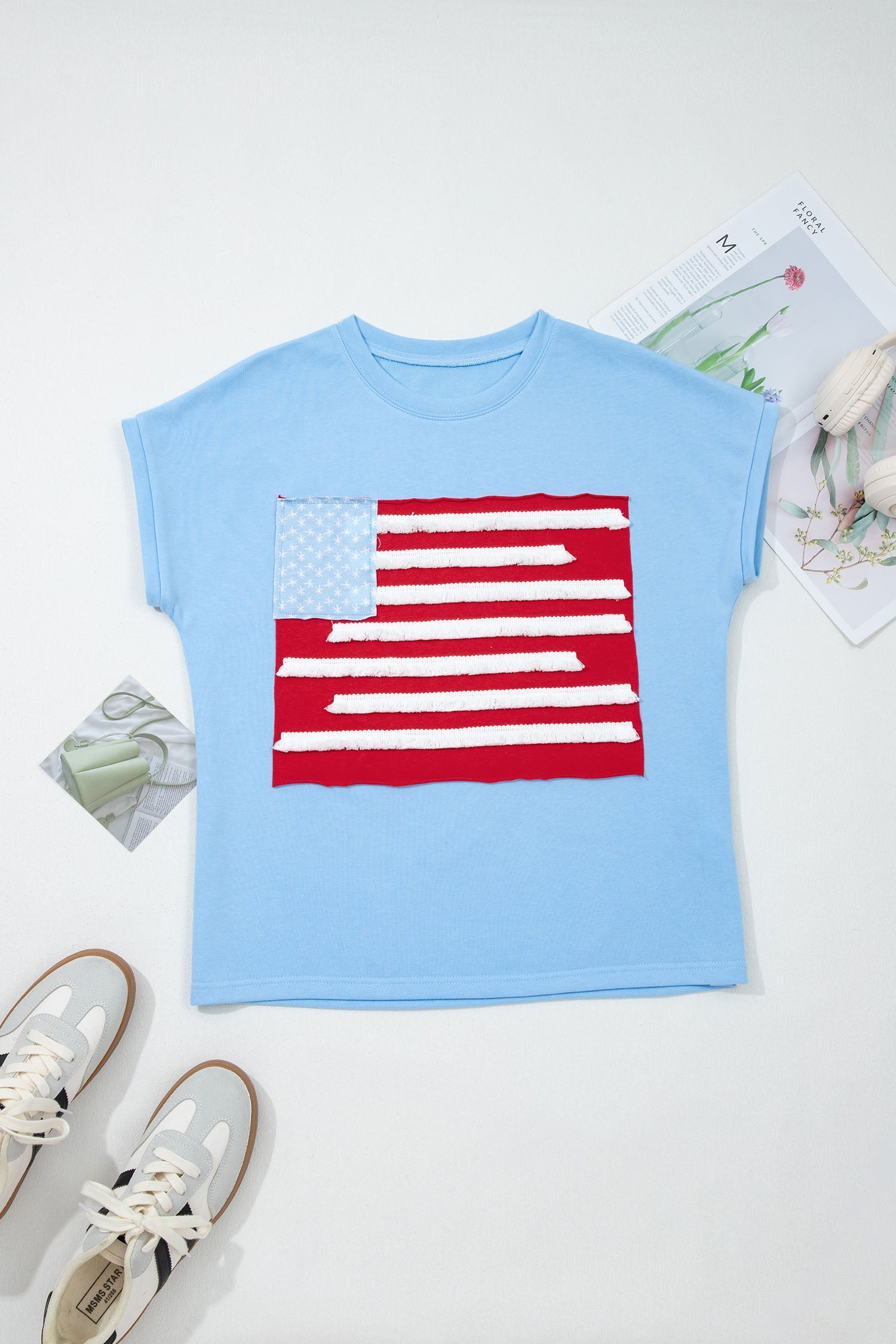 USA PATCHWORK FLAG TOP