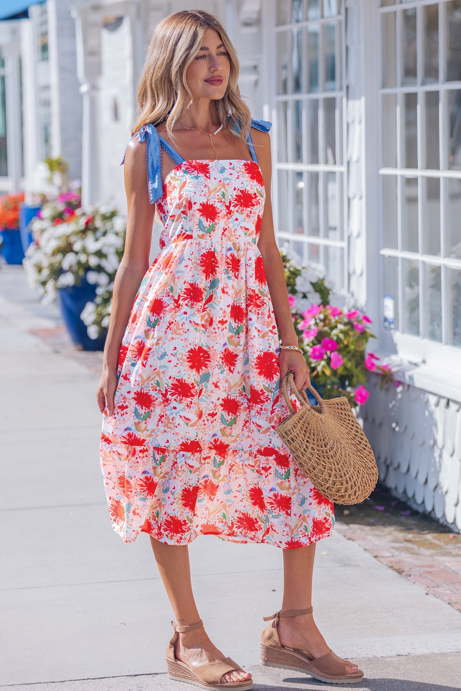 SOUTHERN BELLE FLORAL DRESS