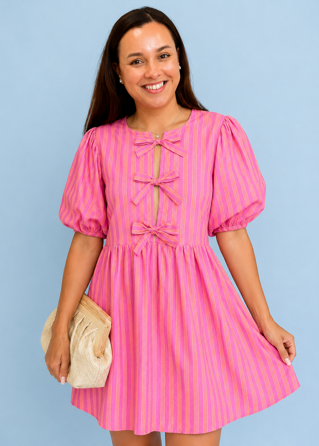 BELIEVE ME BOW DRESS