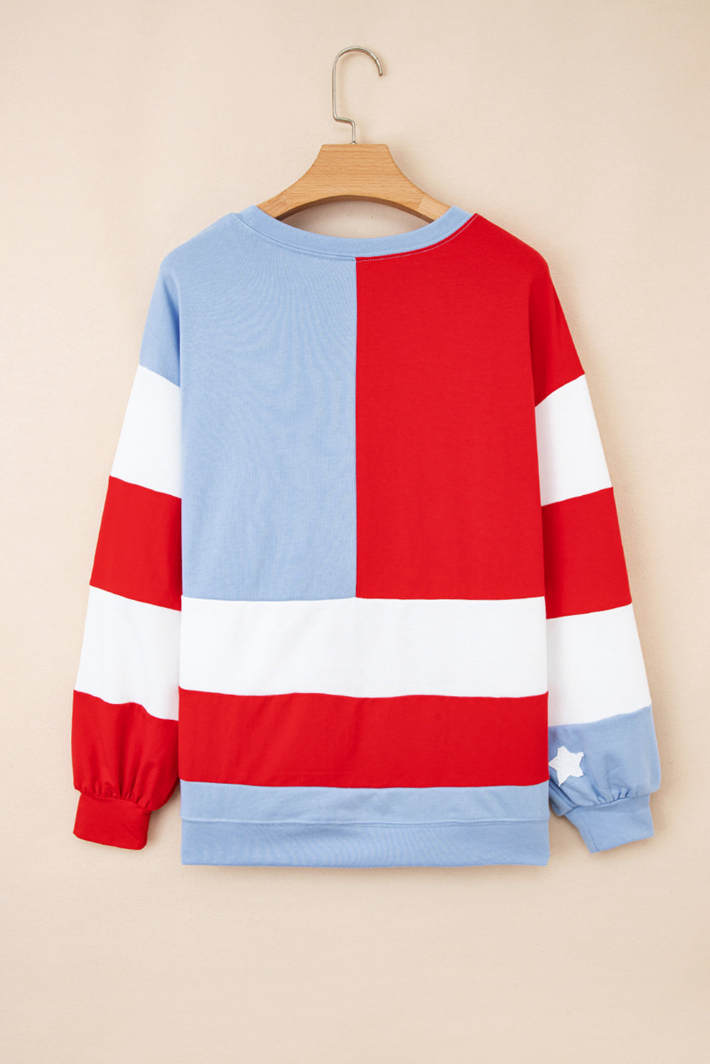 USA FLAG PATCH SWEATER TOP