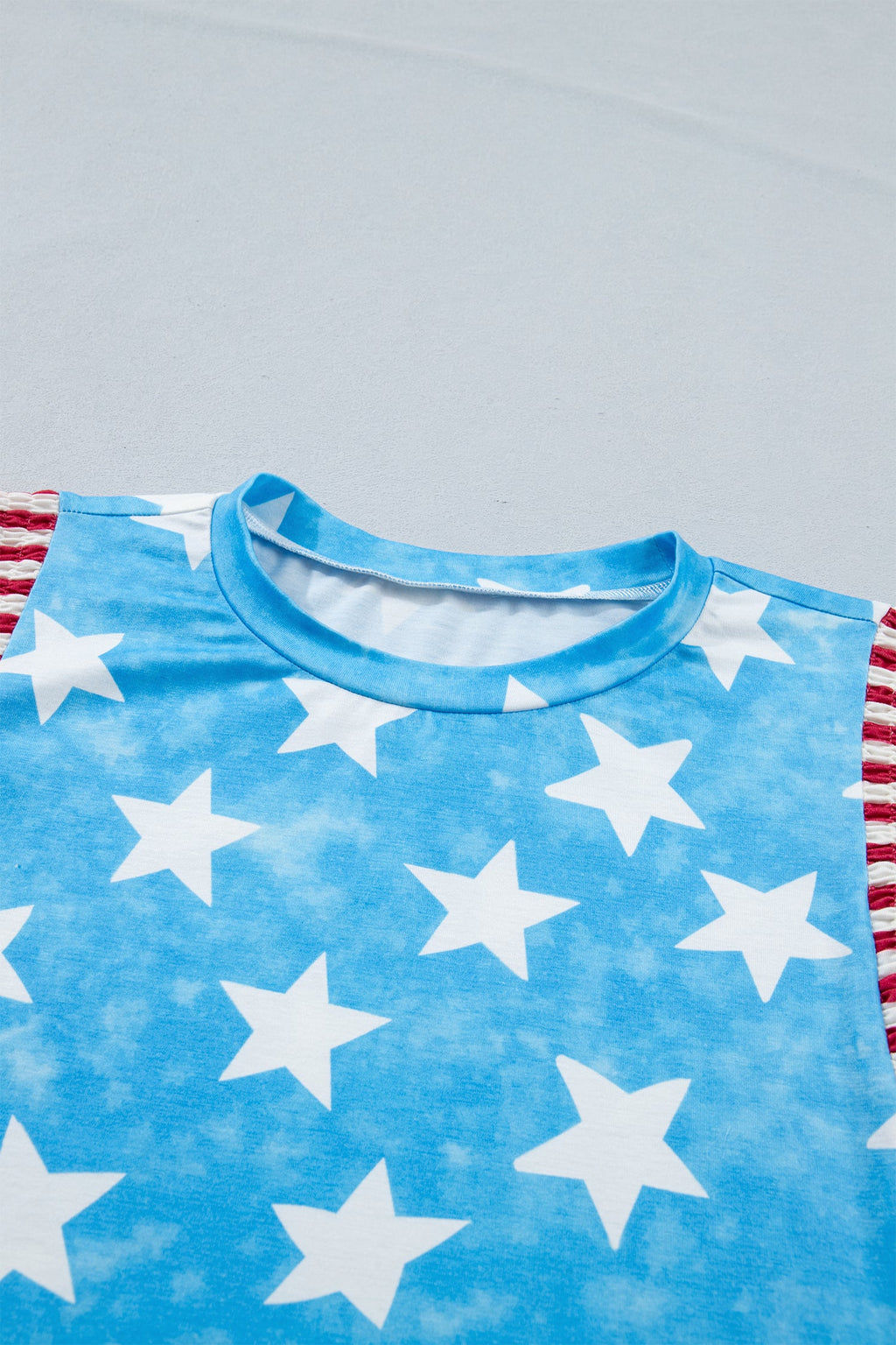 STARS & STRIPES RUFFLE TOP