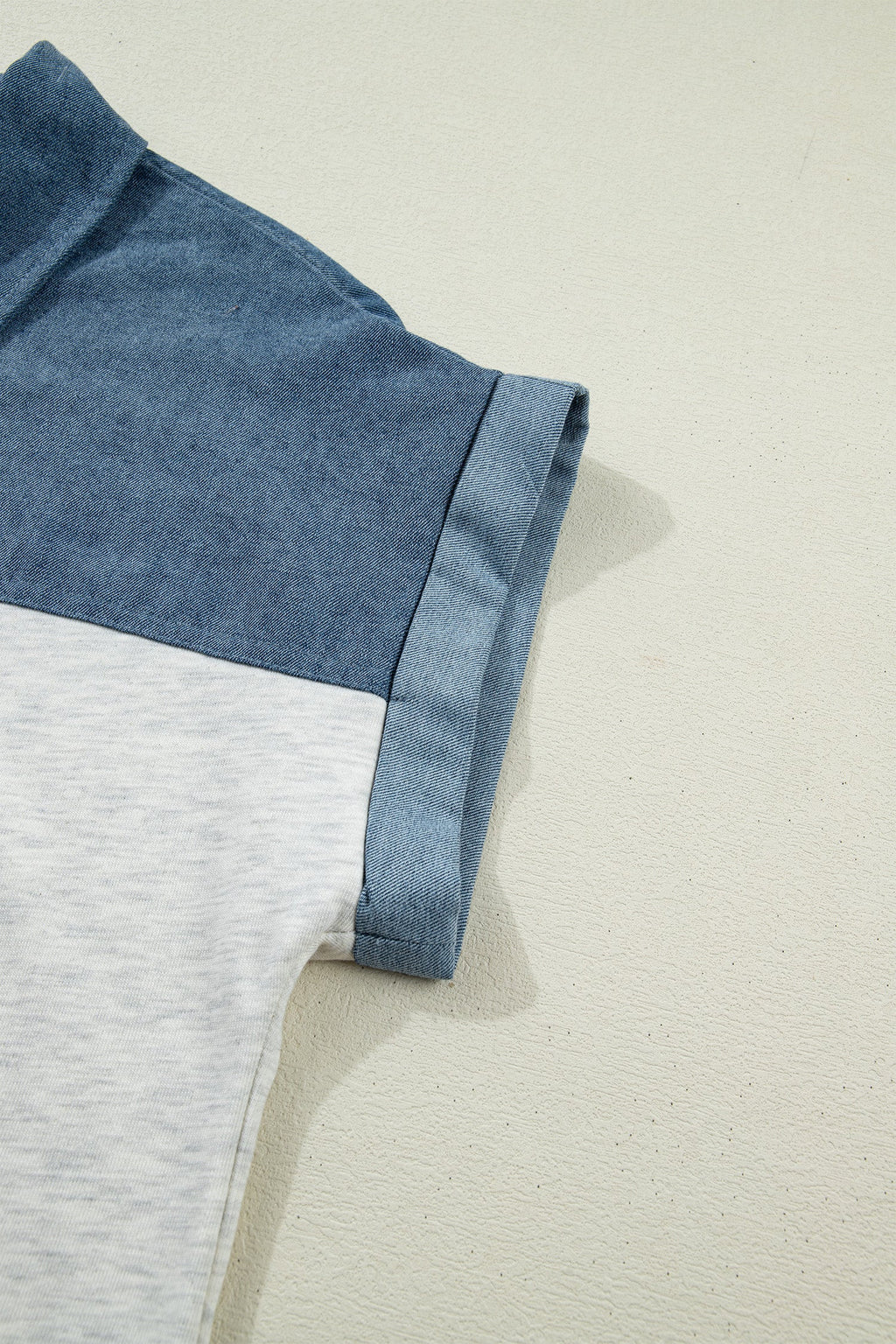 COLORBLOCK DENIM TOP
