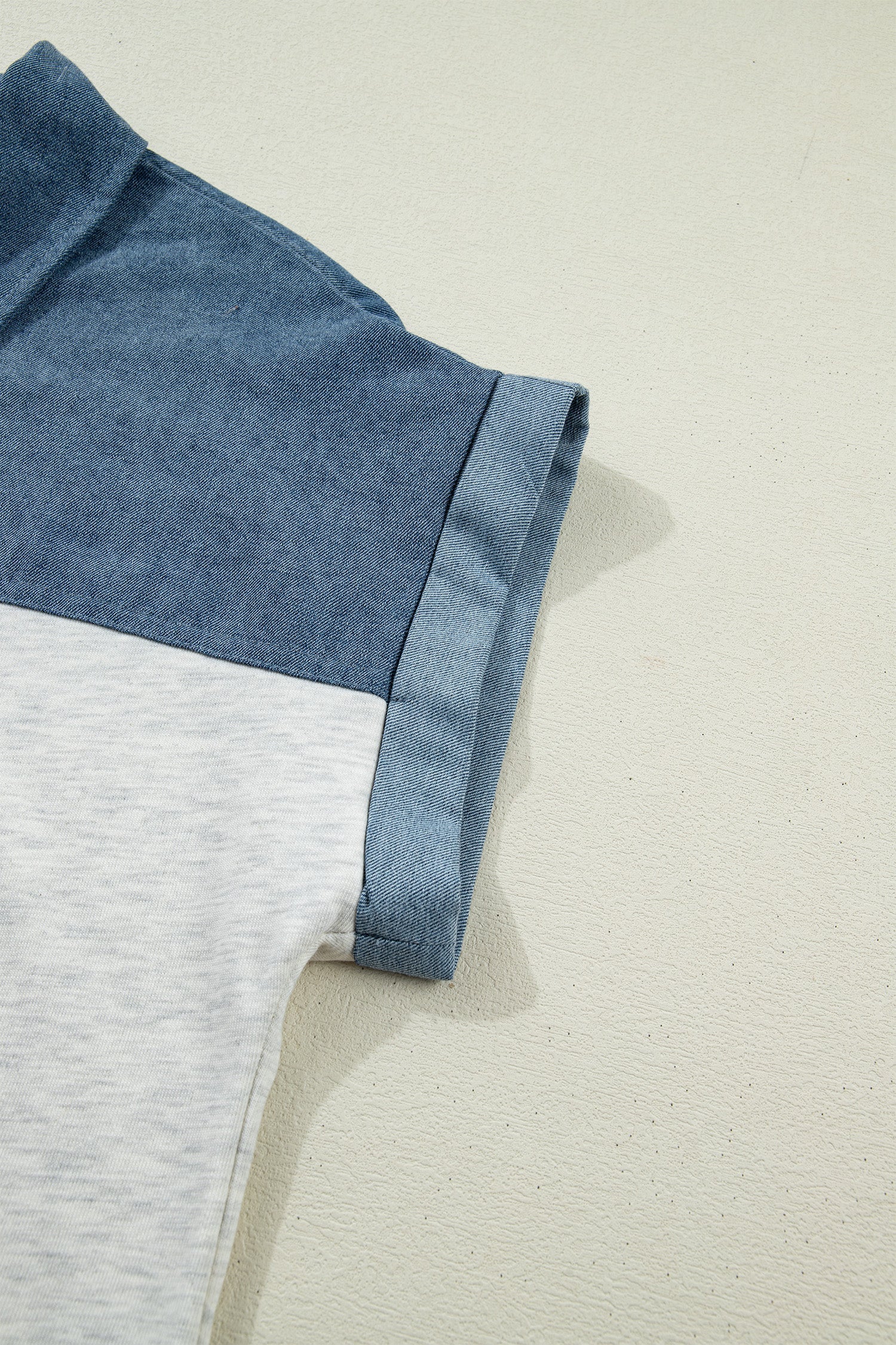 COLORBLOCK DENIM TOP
