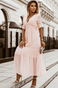 DOT LACE TRIM DRESS