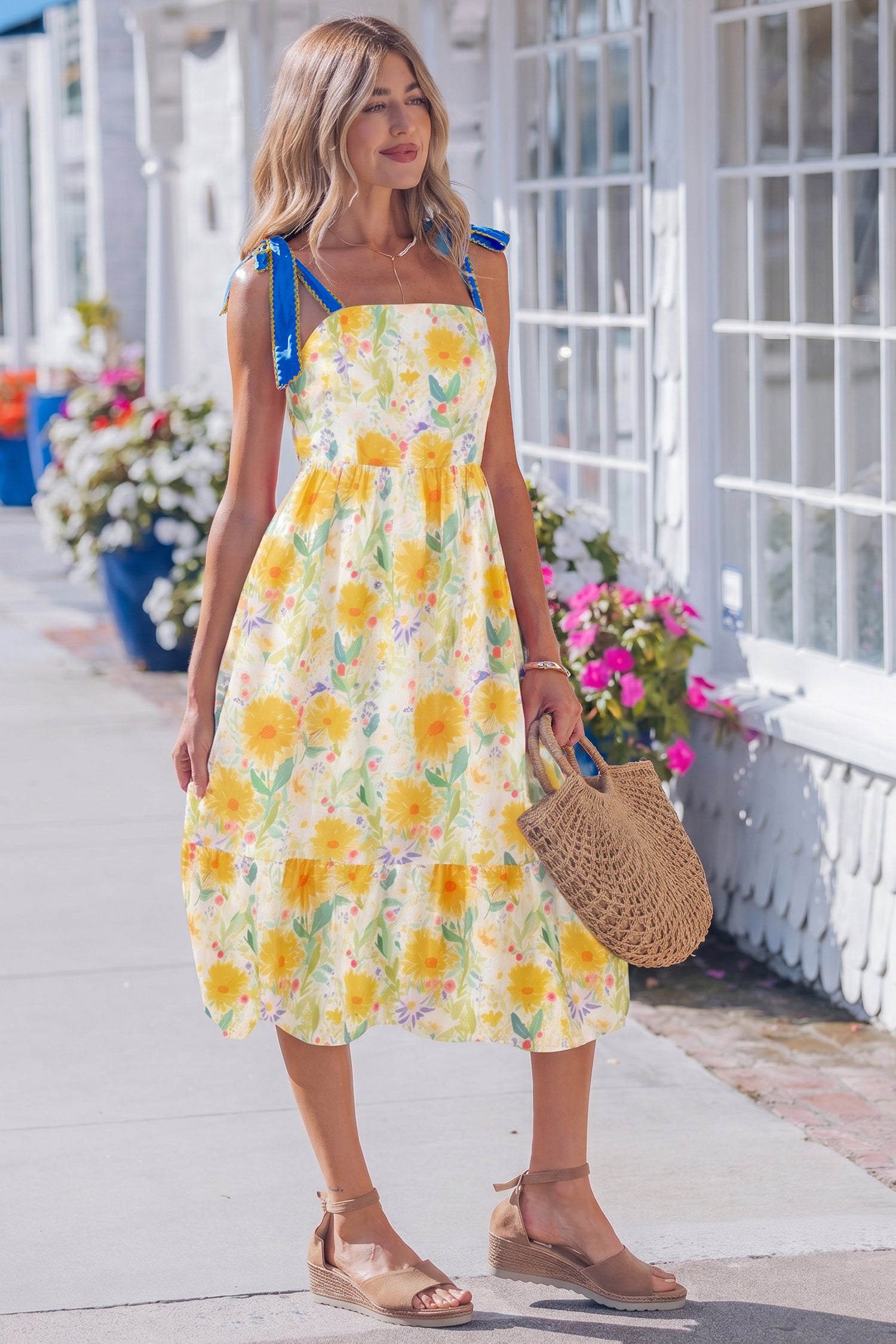 SOUTHERN BELLE FLORAL DRESS