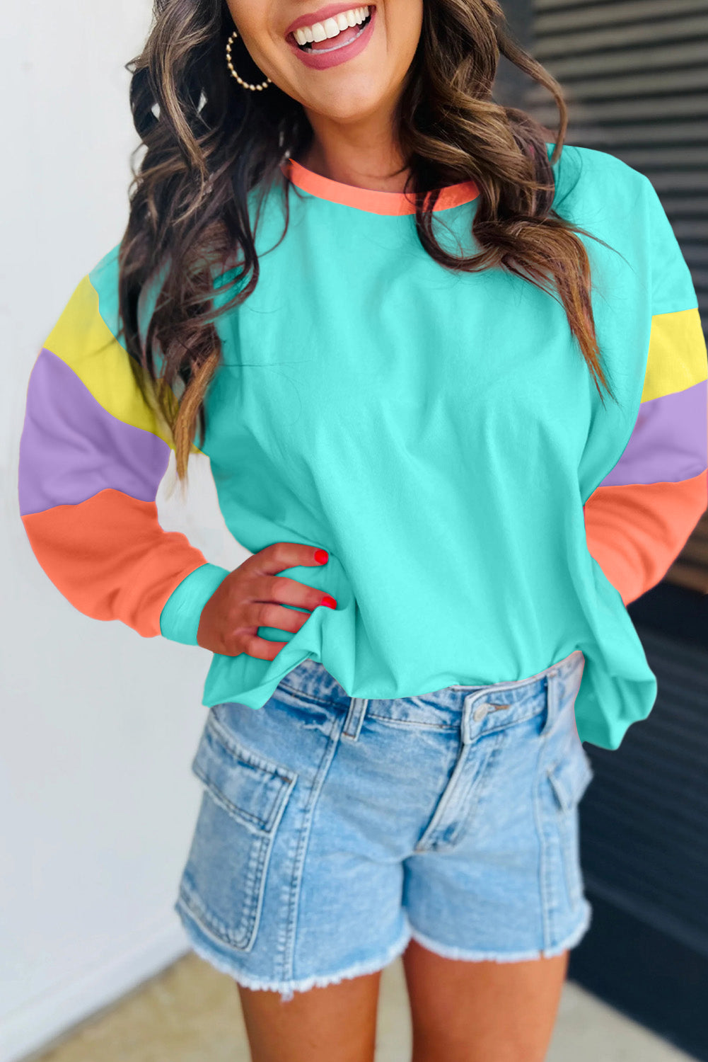 AGAVE COLOR BLOCK TOP